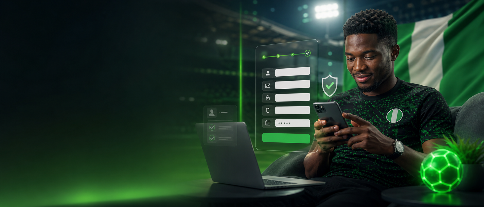 Registration background illustration